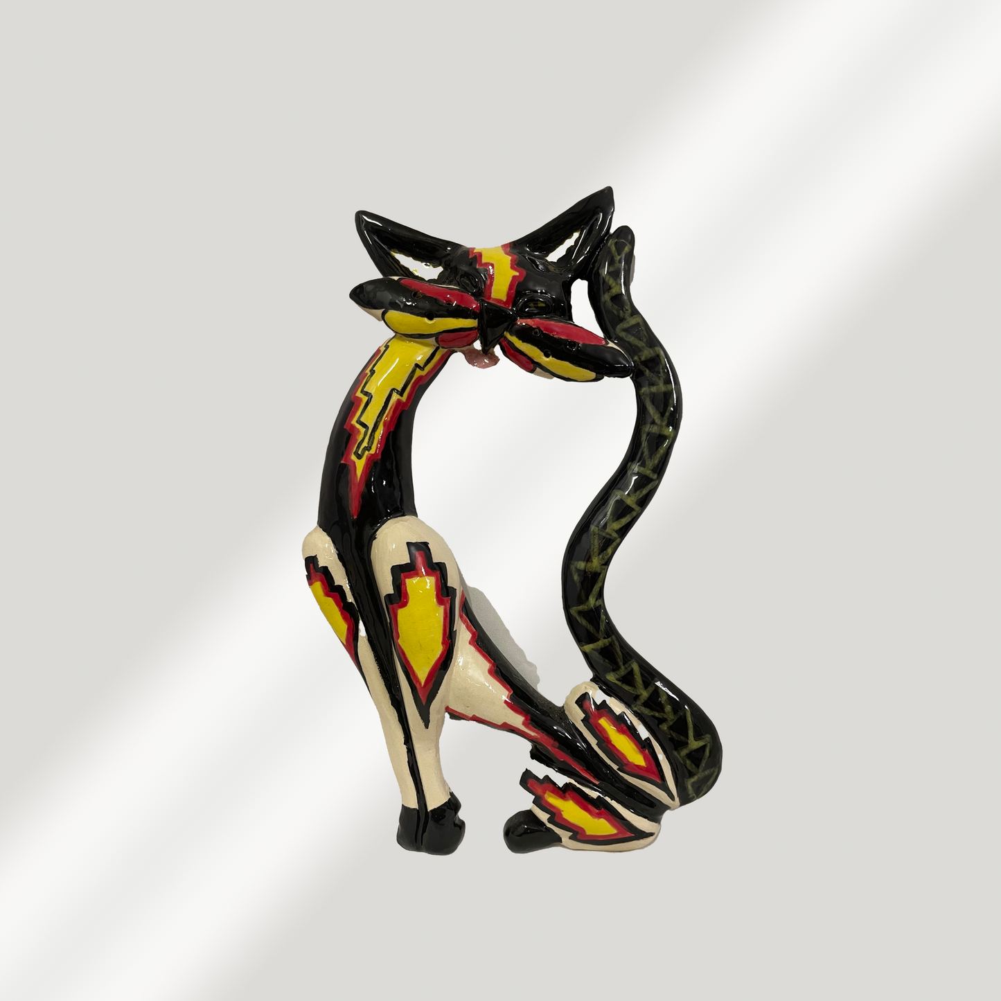 Whimsical Cat - Wall Sculpture